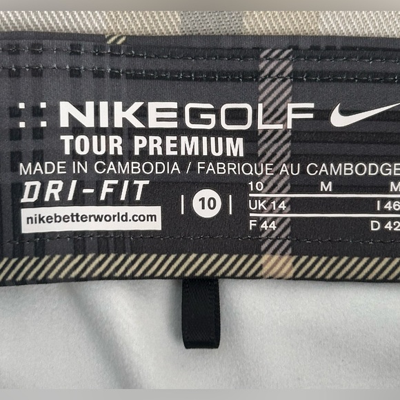 NIKE GOLF TOUR PREMIUM SKIRT DRI FIT PLAID ASYMMETRICAL KILT STYLE WOMEN’S - Picture 9 of 9